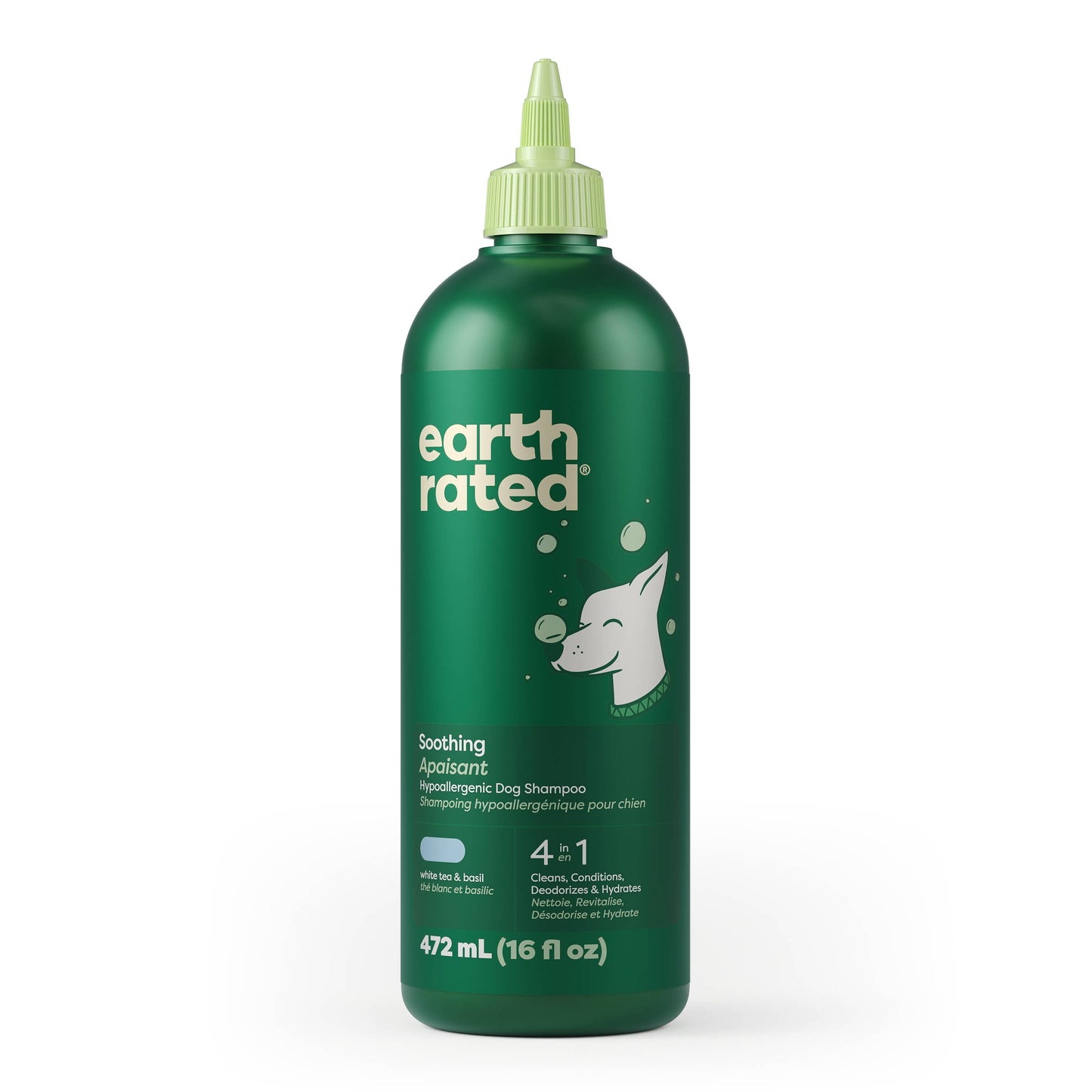 Earth Rated 3 in 1 Dog Shampoo Short Coat 16oz