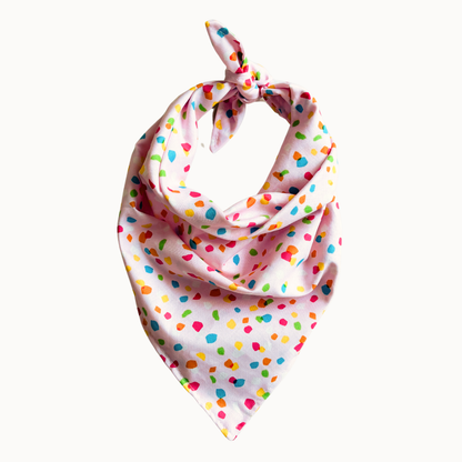 Calypso Dog Bandana | Pink Terrazzo Summer Tropical Vacation