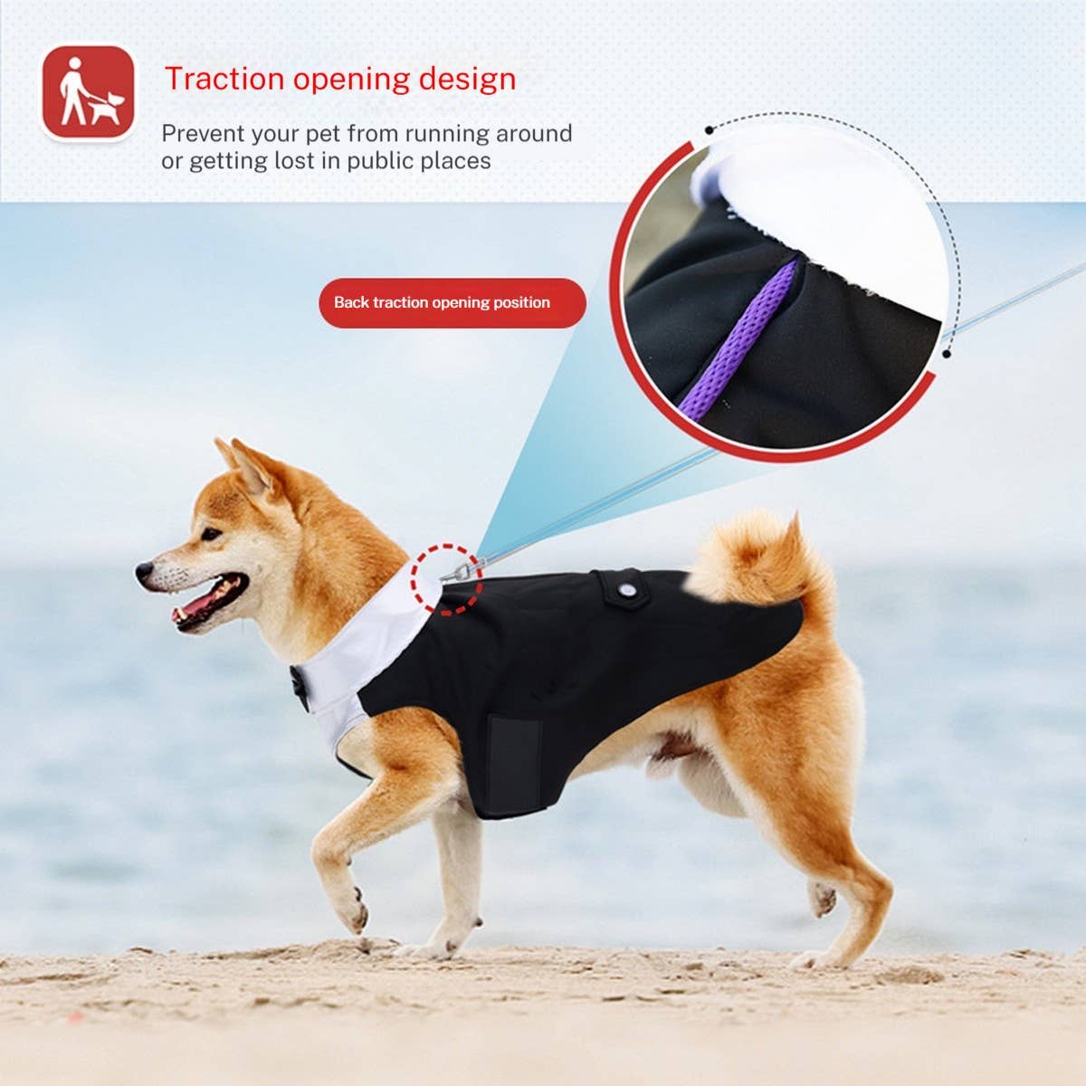Summer Dog Tuxedo Shirt – Lightweight Pet Suit_CWMM7461