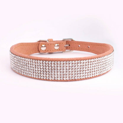 Shiny Rhinestone Pet Collar and Leash Set_CWMM5973