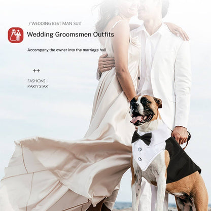 Summer Dog Tuxedo Shirt – Lightweight Pet Suit_CWMM7461