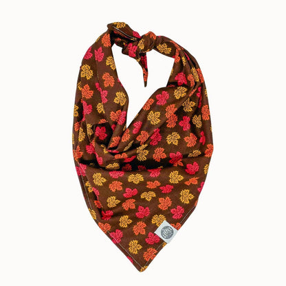 Maple Dog Bandana | Fall Leaves Autumn Minimal Pet Scarf