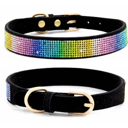 Shiny Rhinestone Pet Collar and Leash Set_CWMM5973