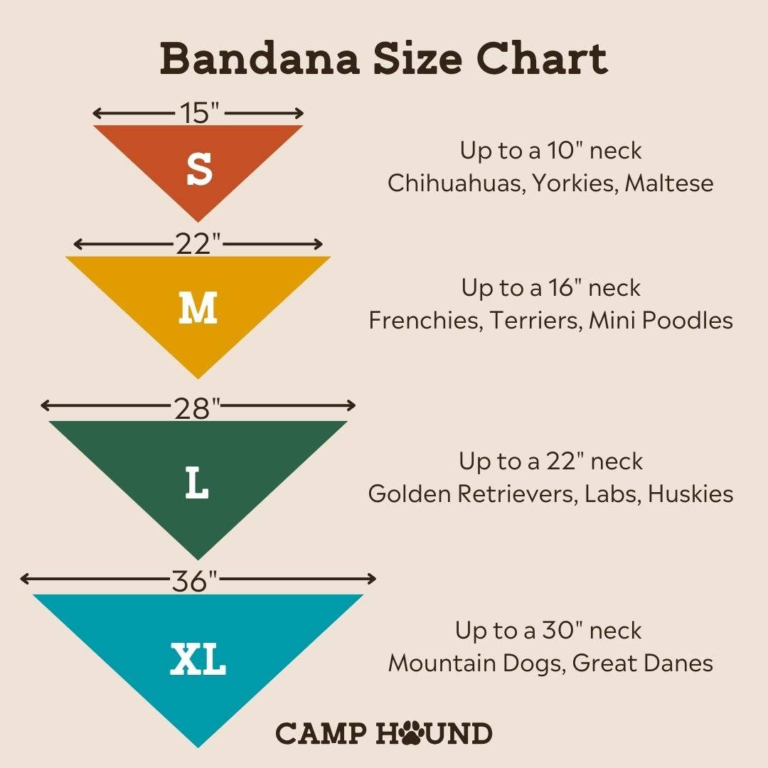 Take a Hike Dog Bandana | Camping Outdoor Adventure Scarf