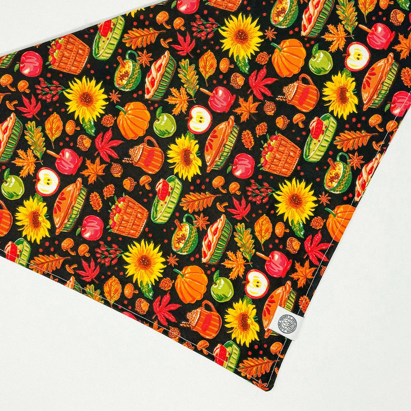 Nutmeg Dog Bandana | Fall Harvest Apple Pie Pumpkin : Multi / XL