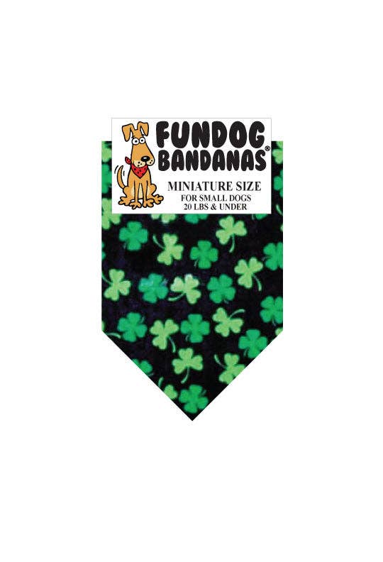 5 Pack - Shamrocks Dog Bandana: One Size Fits Most for Medium to Large Dogs