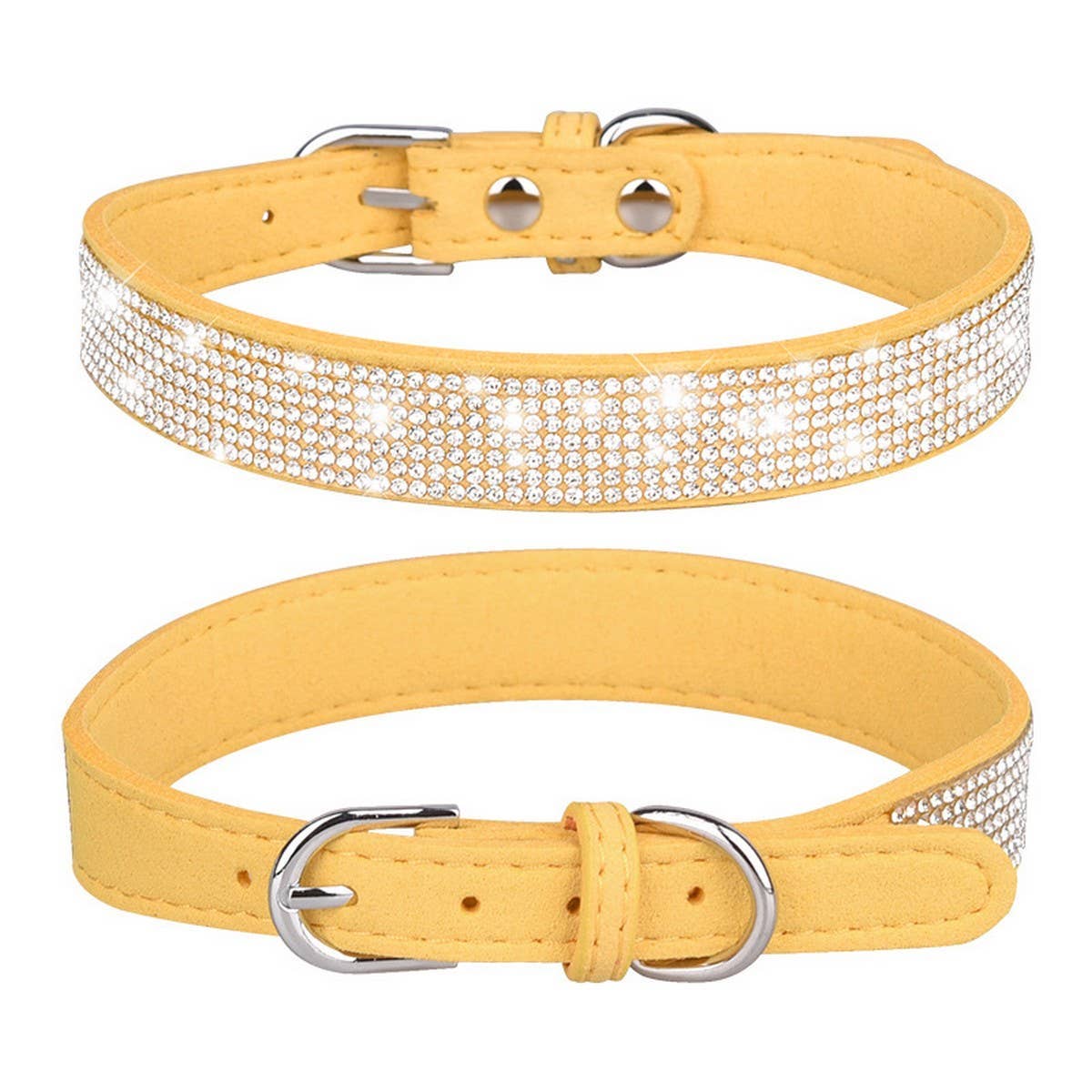Shiny Rhinestone Pet Collar and Leash Set_CWMM5973