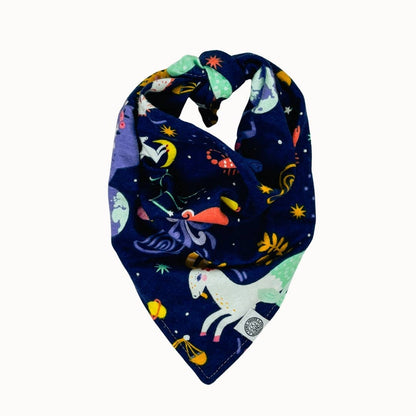 Astro Dog Bandana | Zodiac Astrology Star Pet Accessory: Blue / XL